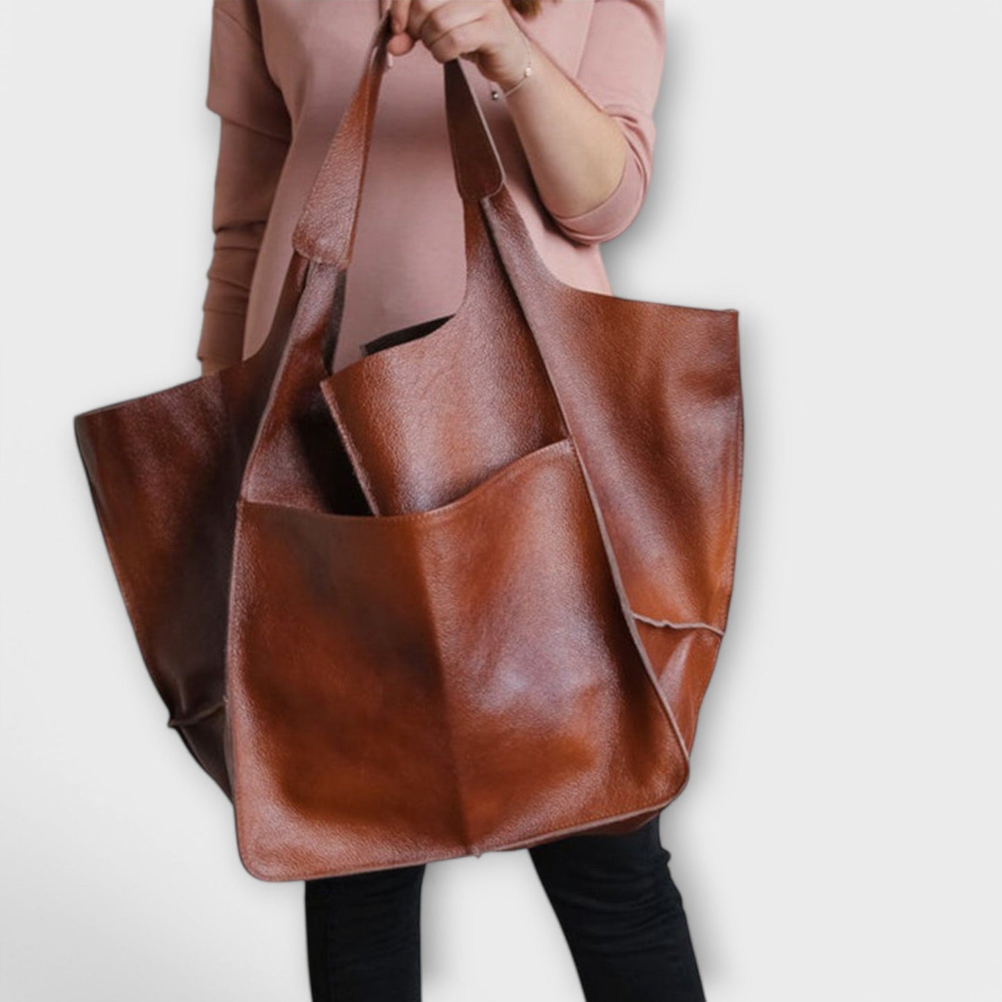 TrendAura Stella Tote Bag - Vegan Leather With Spacious Interior For Everyday Use