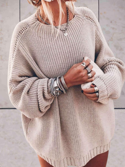Moni Oversize Knit Sweater For Women Cozy Relaxed Fit Soft Knit Warmth Everyday Style Wardrobe Essential