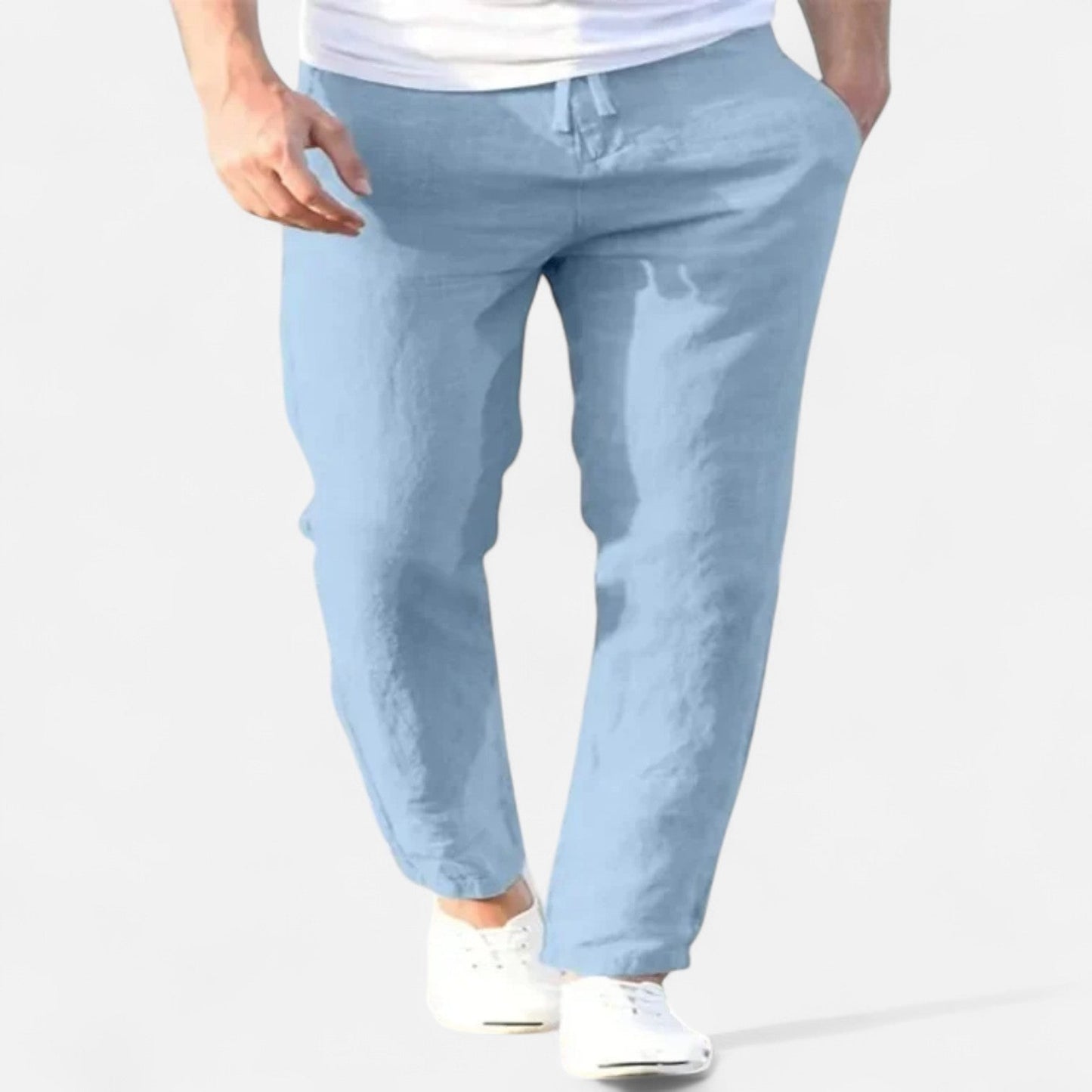 Ancienne Monde | Linen Drawstring Pants for Men – Breathable Comfort for Summer