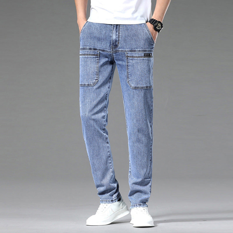Draco | Light summer jeans with pockets for men