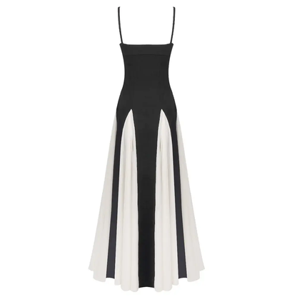 Sophia Black & White Maxi Dress