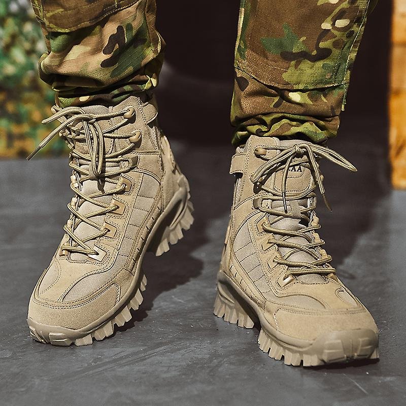 Waterproof and puncture-resistant military boots for outdoor use