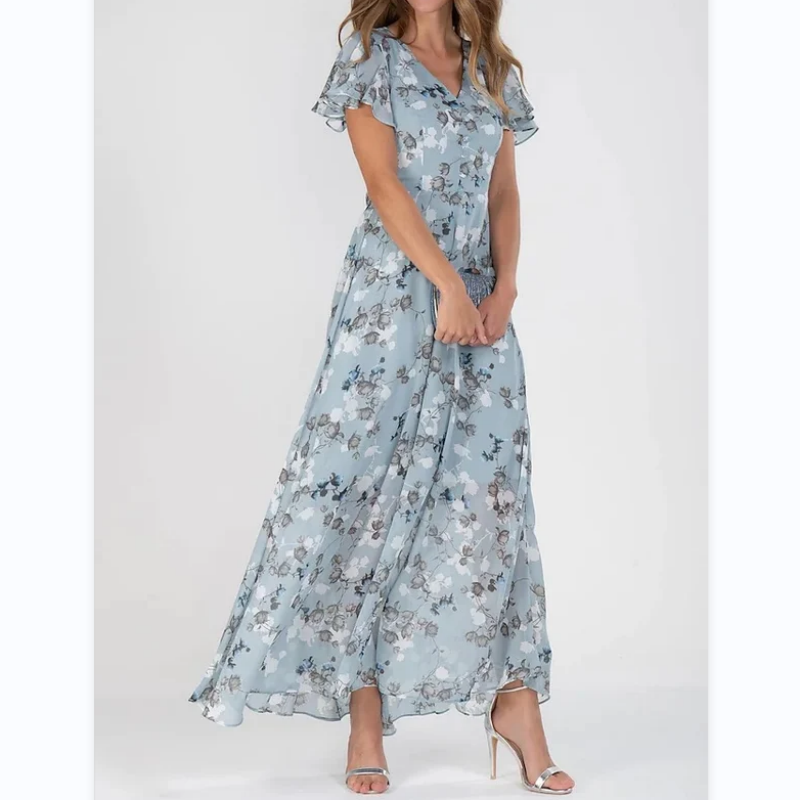 Beatrix | Flower Dress with Butterfly Sleeves for Women