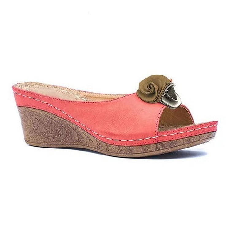 Women's Cushioned Wedge Sandals with Adjustable Straps and Supportive Design