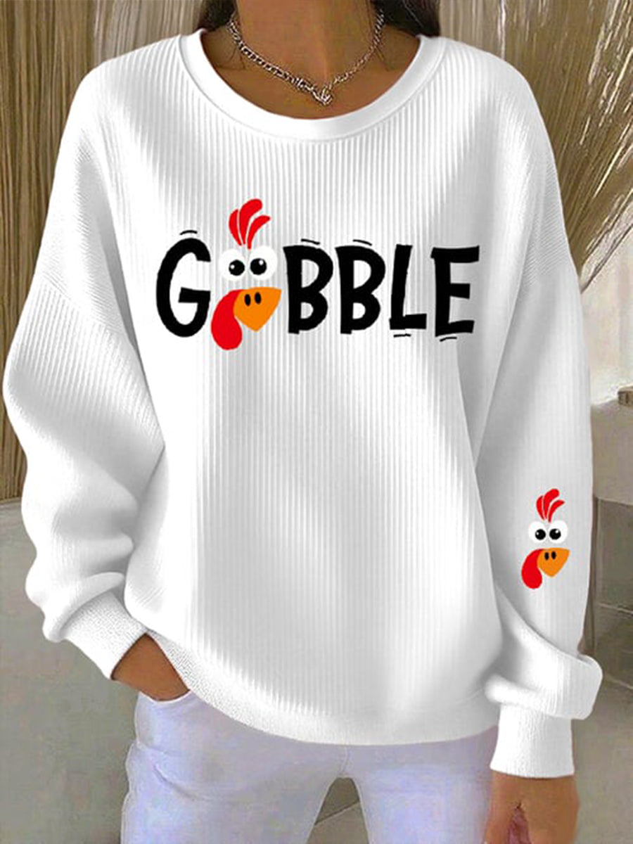 Women's Seasonal Sweatshirt with Cozy Fit and Warm Fabric