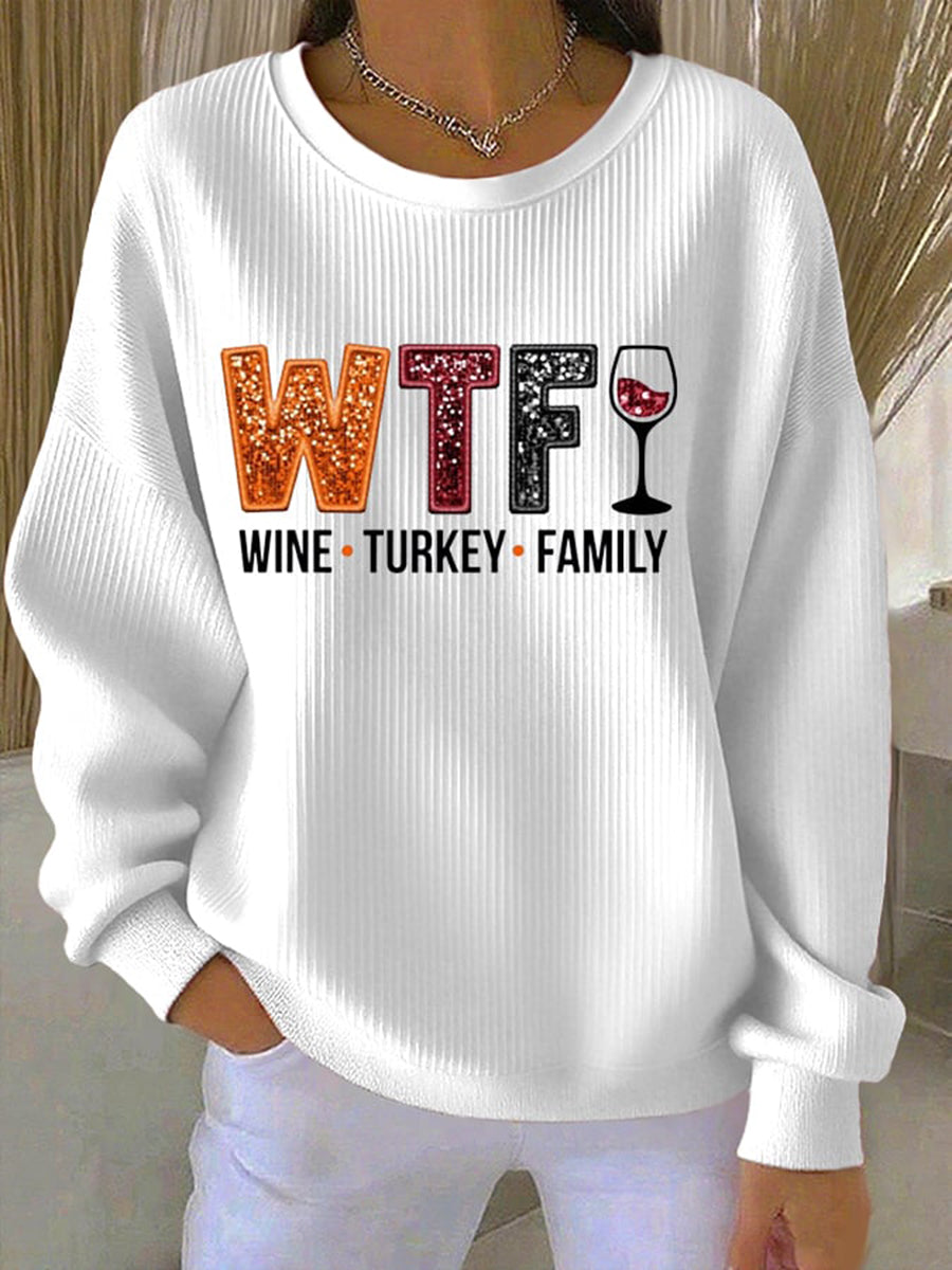 Women's Holiday-Themed Sweatshirt with Festive Design and Cozy Fit