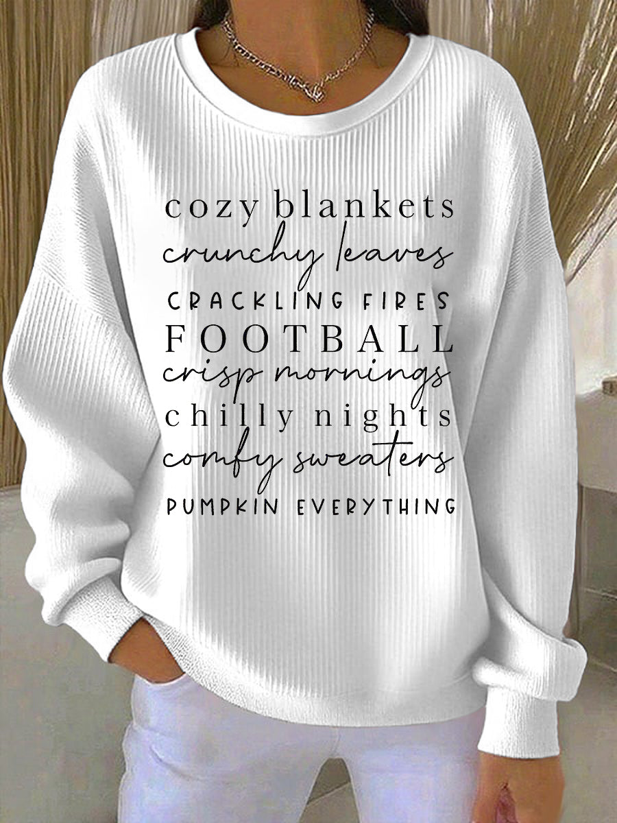 Women's Casual Sweatshirt with Soft Fabric and Relaxed Fit