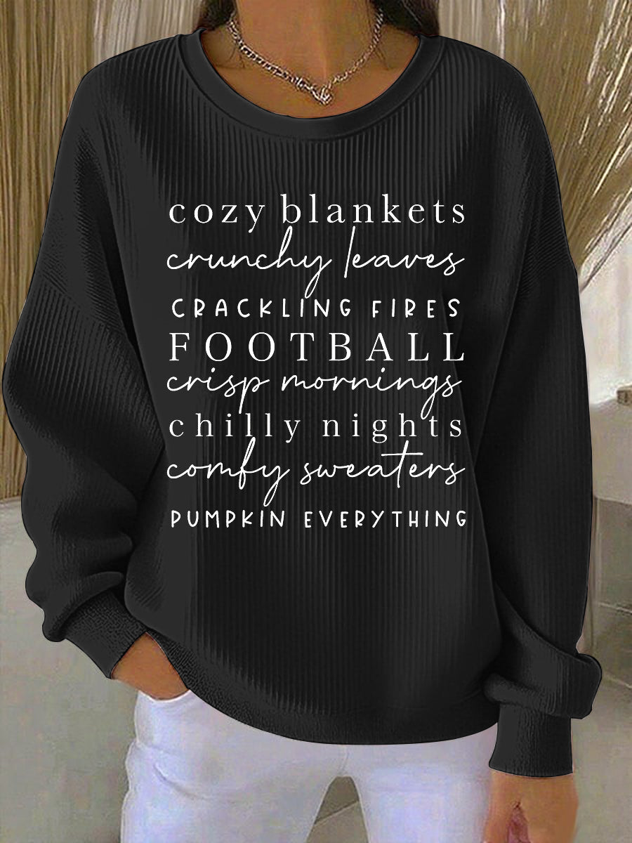 Women's Casual Sweatshirt with Soft Fabric and Relaxed Fit