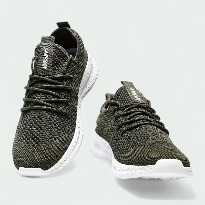Mens Knitted Sneakers Breathable Upper And Flexible Sole For Everyday Casual And Active Wear