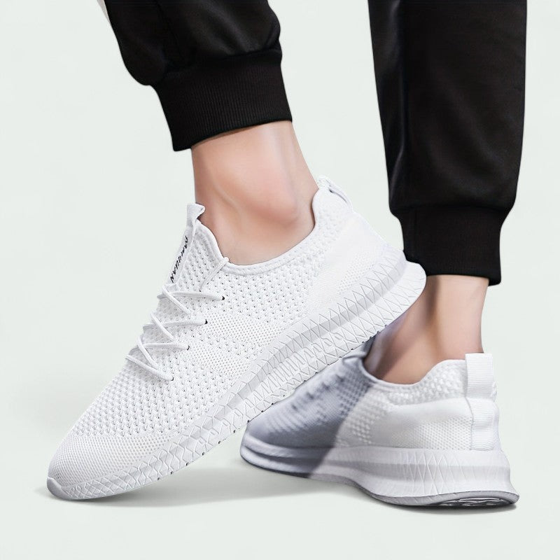 Mens Knitted Sneakers Breathable Upper And Flexible Sole For Everyday Casual And Active Wear