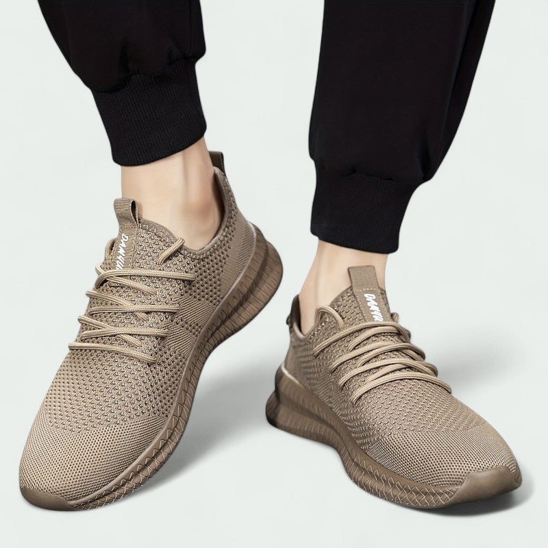 Mens Knitted Sneakers Breathable Upper And Flexible Sole For Everyday Casual And Active Wear