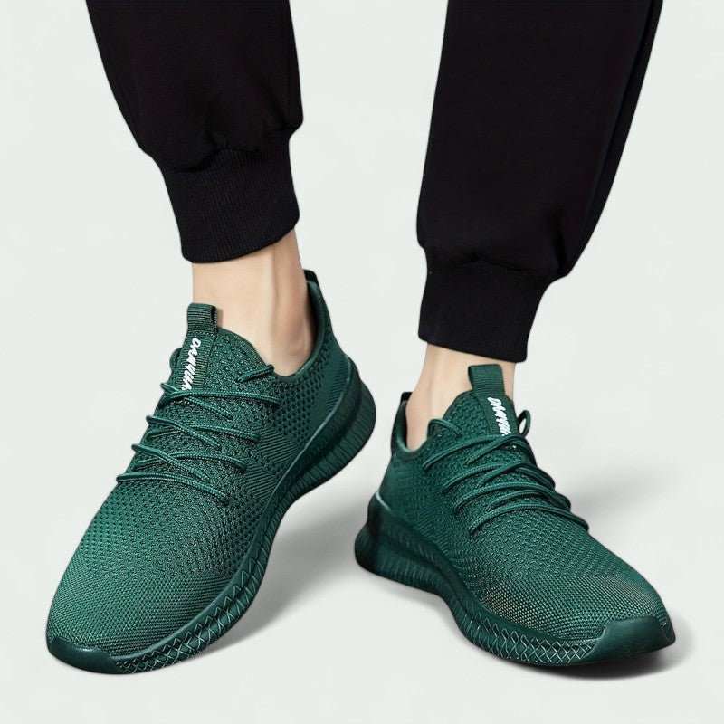 Mens Knitted Sneakers Breathable Upper And Flexible Sole For Everyday Casual And Active Wear
