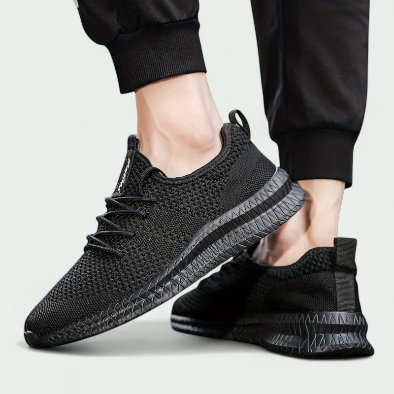 Mens Knitted Sneakers Breathable Upper And Flexible Sole For Everyday Casual And Active Wear