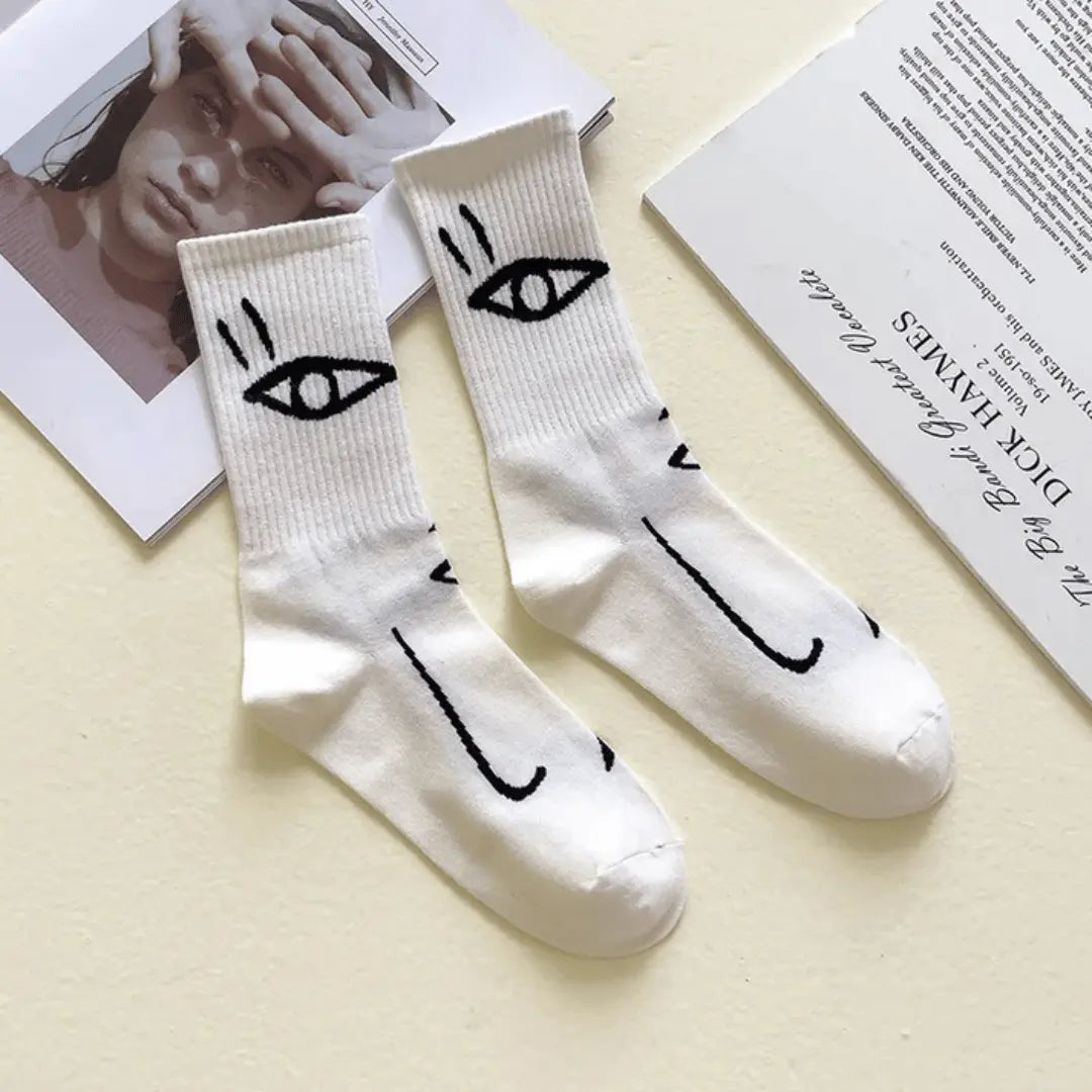 Artisan Faces Abstract Socks