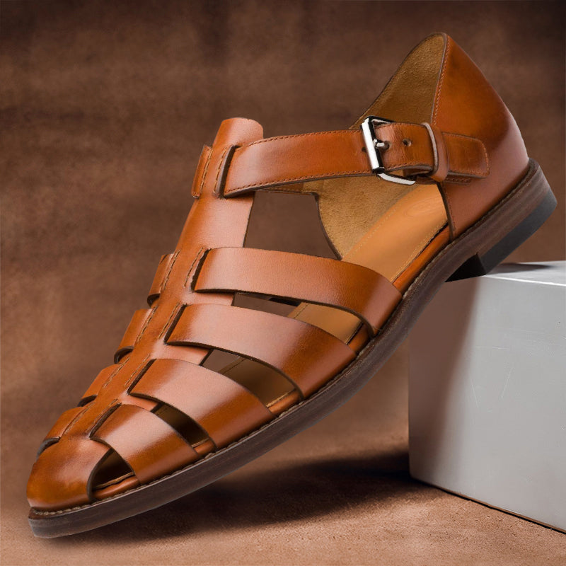 Basilius | Men's Leather Sandals for Summer