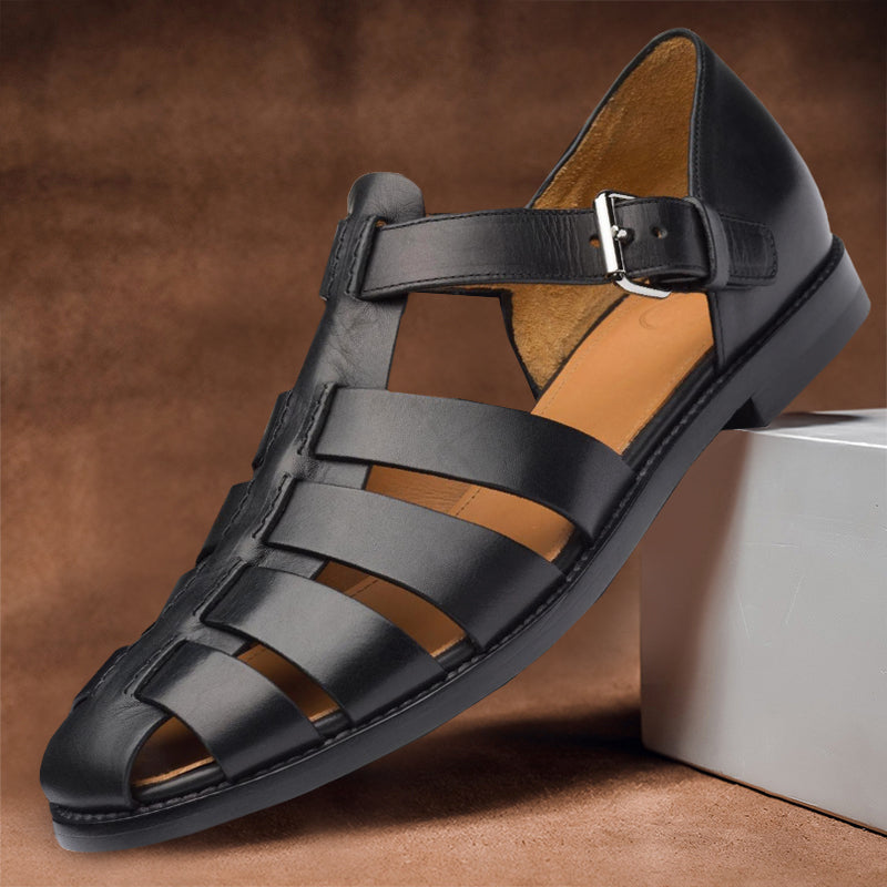 Basilius | Men's Leather Sandals for Summer