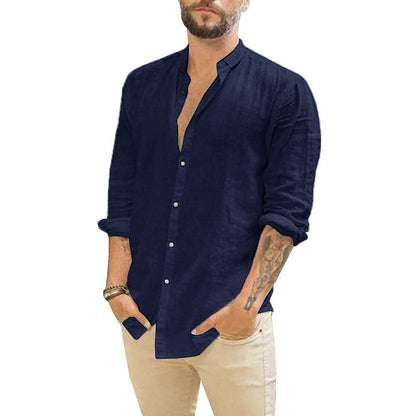 Damian | Solid linen shirt for men