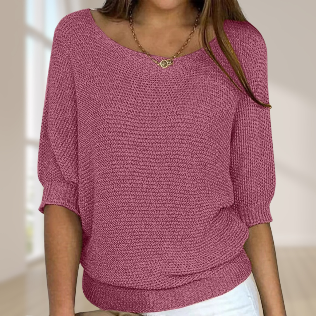 Blakely | Half-Sleeve Knit Sweater