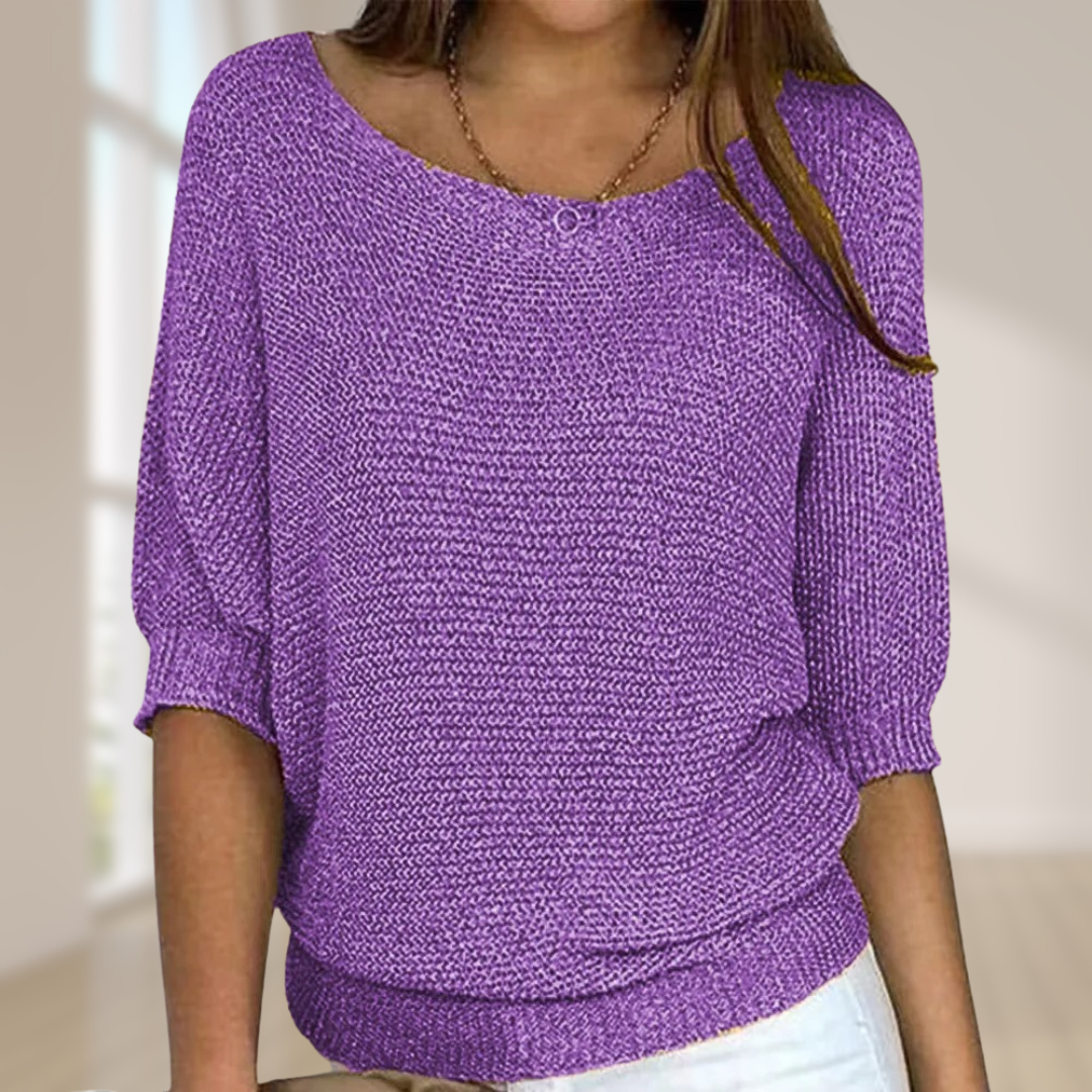 Blakely | Half-Sleeve Knit Sweater