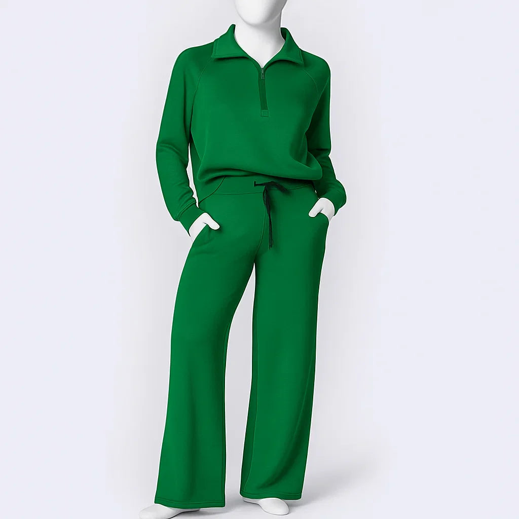 Women’s Soft Lounge Outfit | Zip-Collar