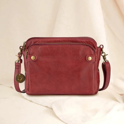 TrendAura Three Section Leather Shoulder Bag and Clutch - Sophisticated Organization For The Modern Individual