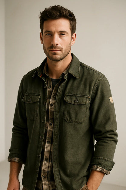 Refined Waxed Canvas Jacket for Men