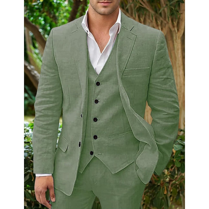 Mens Winter Three Piece Suit With Classic Blazer Waistcoat And Trousers For A Polished Professional Look