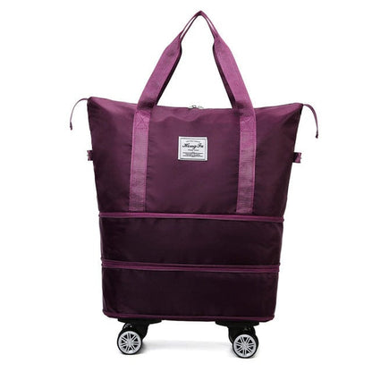 VoyagerFold Folding Travel Bag Versatile Compact Foldable Design With Lockable Zipper For Travelers
