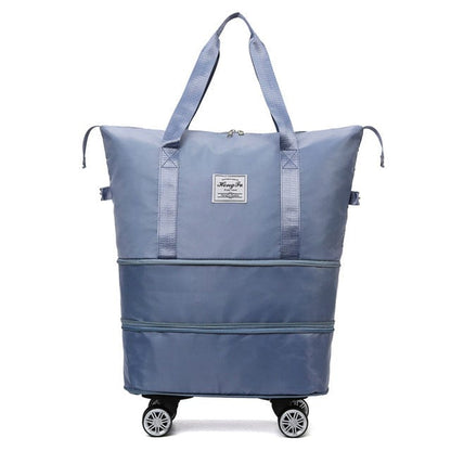 VoyagerFold Folding Travel Bag Versatile Compact Foldable Design With Lockable Zipper For Travelers