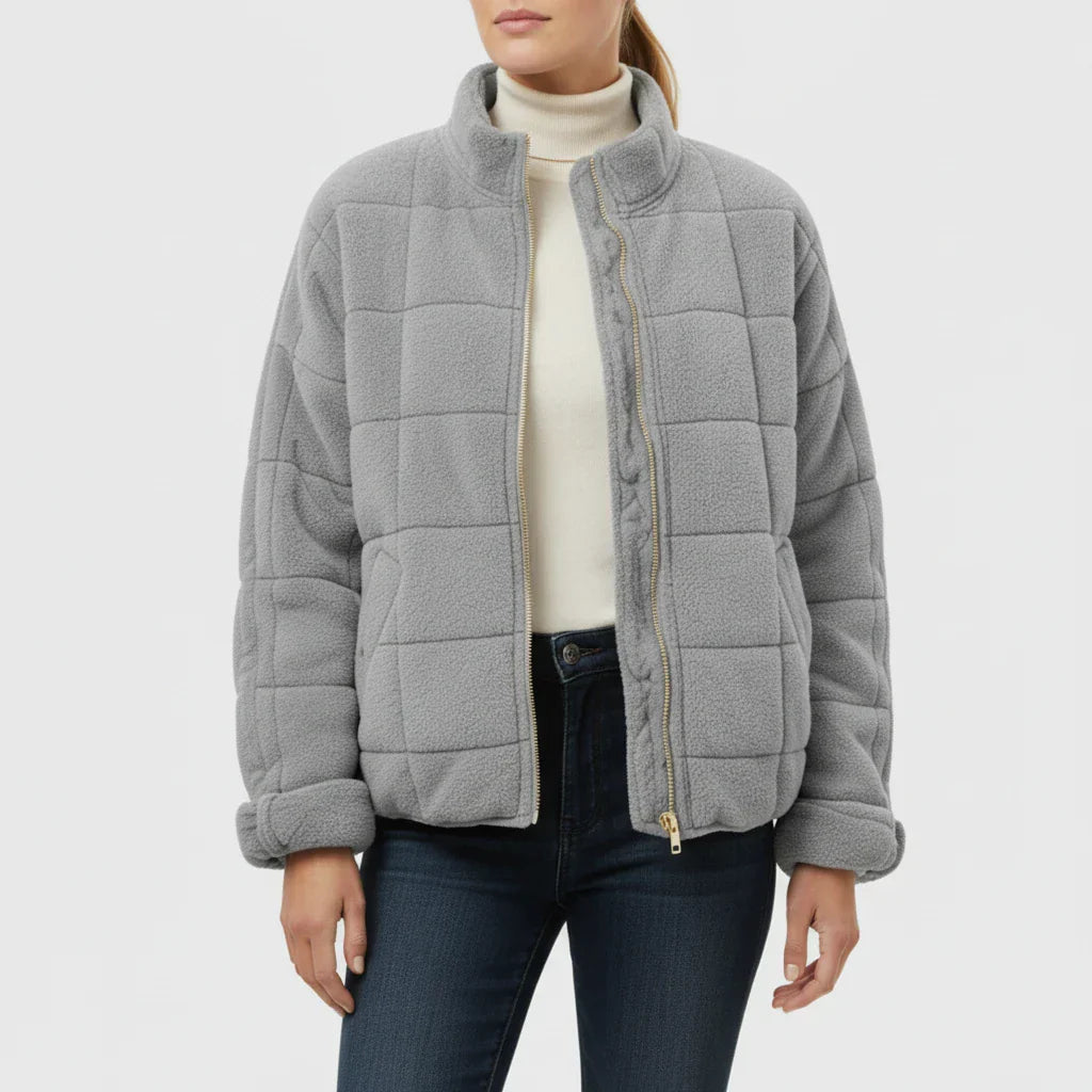 Women's Quilted Bomber Jacket