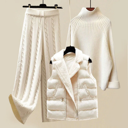 Vena | Stylish 3-piece knit set for women