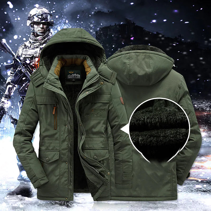 Austin Mens Warm Hooded Heavy Duty Winter Jacket With Insulation For Outdoor And City Wear