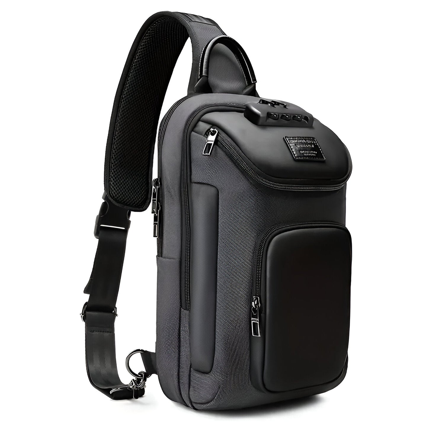 SafeStride Anti Theft Crossbody Bag With Hidden Zippers For City Commuters And Travelers