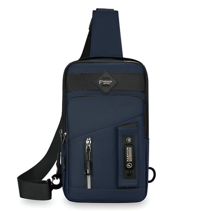 UrbanGuard Mens Anti Theft Chest Bag Waterproof Secure Travel Companion For Professionals