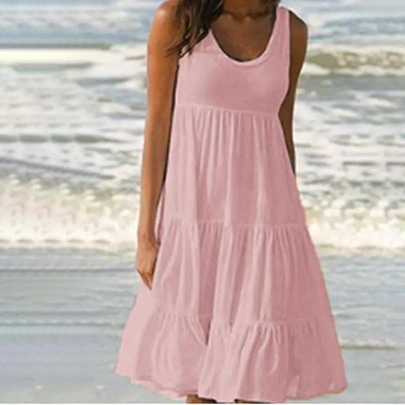 Women's Bodycon Dress with Open Back and Sleek Design