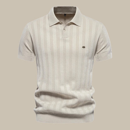 Men's Polo Shirt With Collar Versatile Polished Look For Everyday Wear And Layering