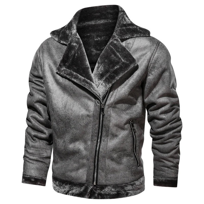 Werner - Slim bomber jacket in genuine leather