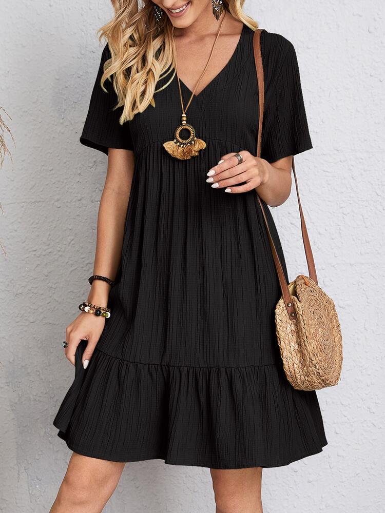 Women's Dress with Belly Coverage and Flattering Fit