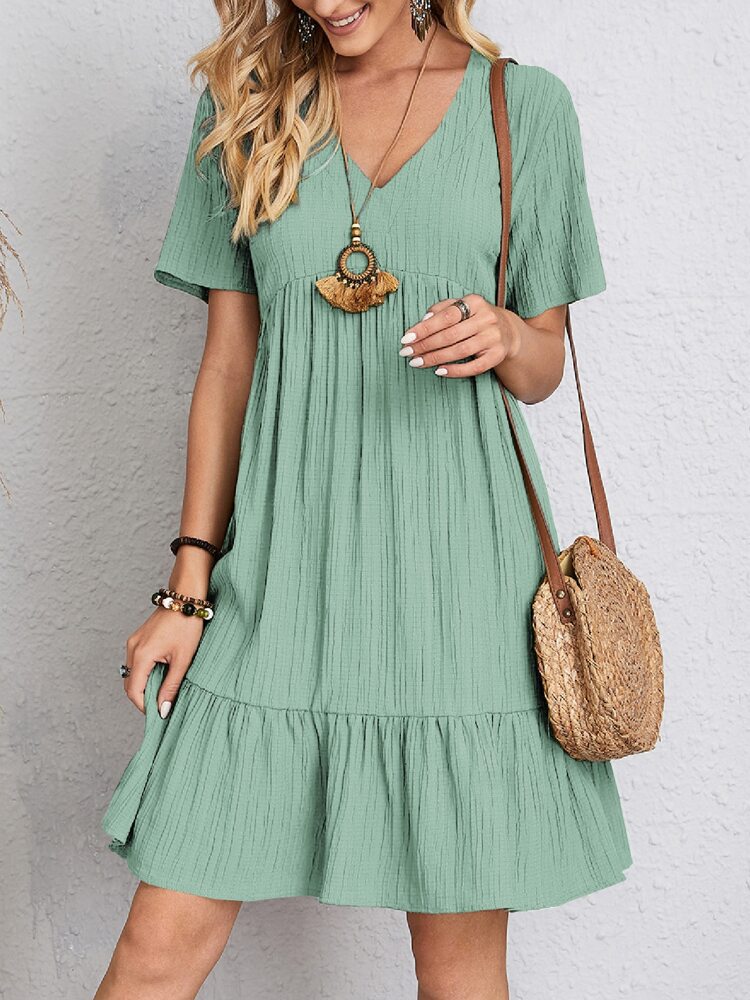 Women's Dress with Belly Coverage and Flattering Fit