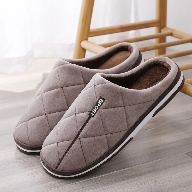 Eloura-Moda | Comfortable winter slippers with thick soles for men