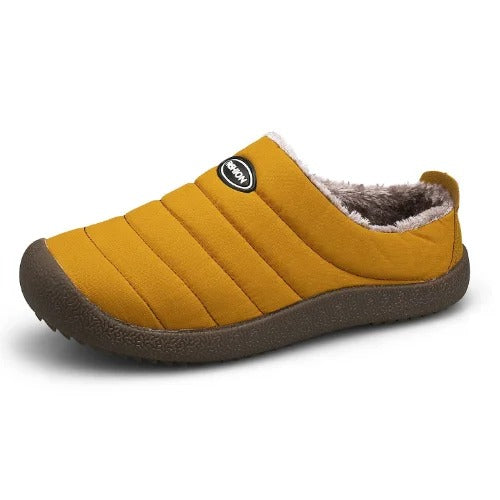 Men's Warm Slippers With Plush Lining For Winter Comfort At Home Cozy Lounging And Relaxation