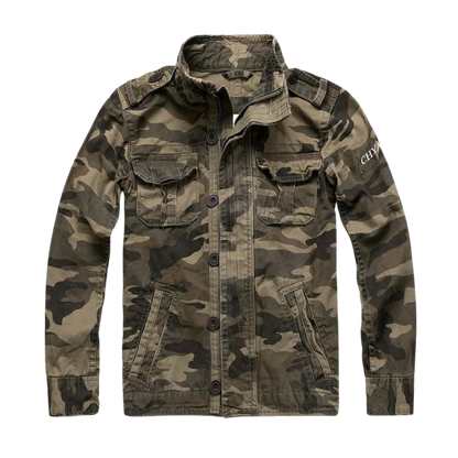 TrendAura Theodore Regular Fit Denim Jacket For Men With Retro Casual Style And Multiple Pockets