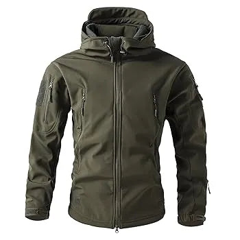 Mens Tactical Softshell Jacket Weatherproof Durable For Outdoor Professionals And Adventurers