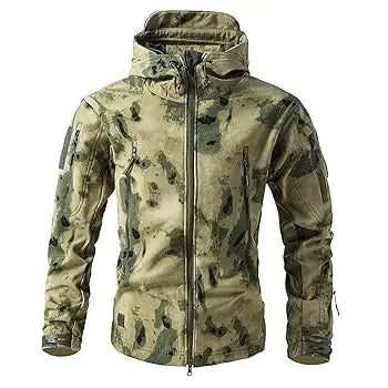 Mens Tactical Softshell Jacket Weatherproof Durable For Outdoor Professionals And Adventurers