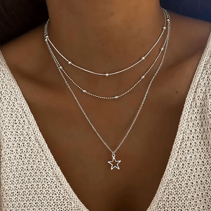 Women's Vintage Star Pendant with Timeless Design and Elegant Detail - TrendAura