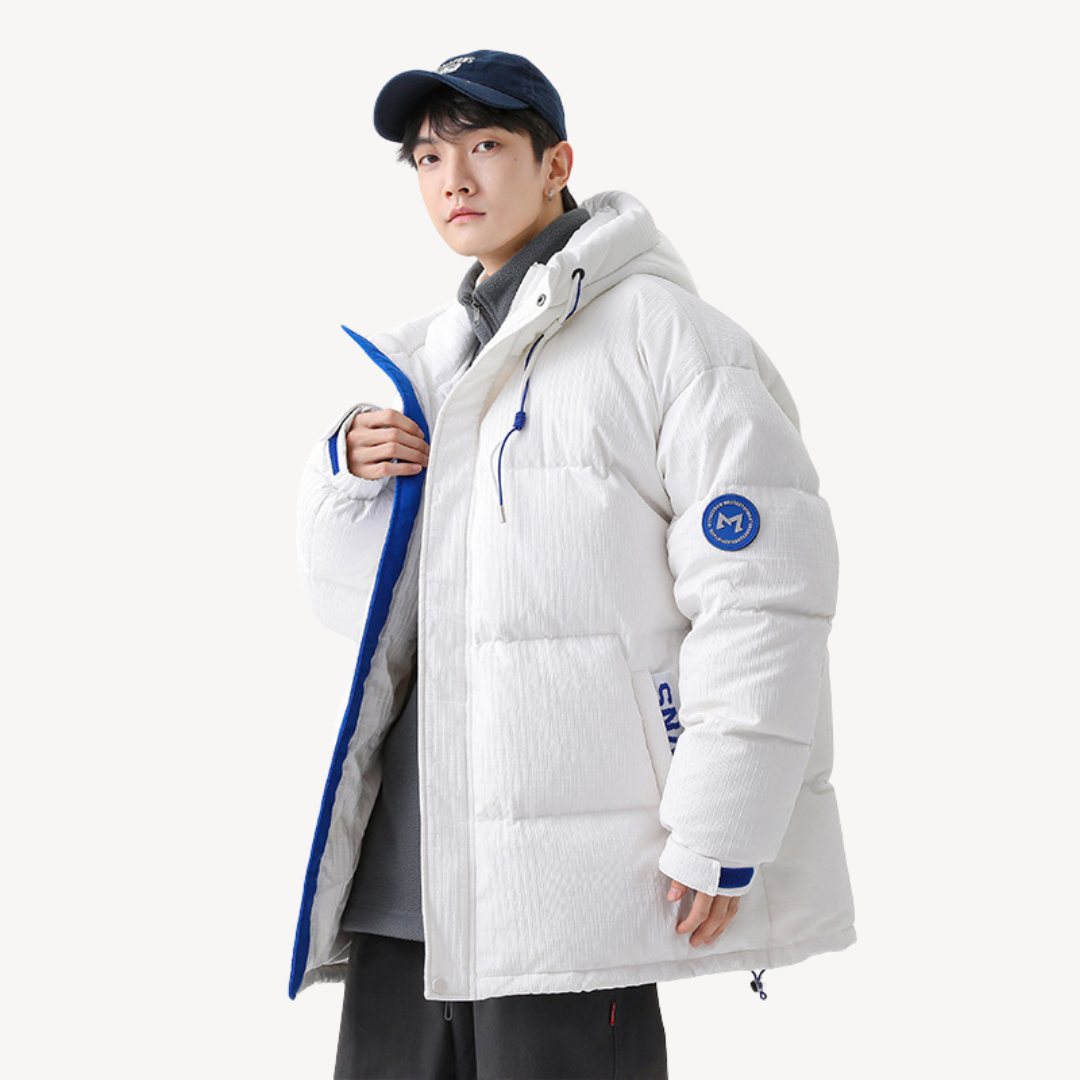 Mens Puffer Jacket With Structured Padded Design For Men Stylish Warmth And Versatile Urban Wear