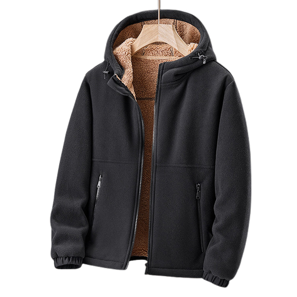 Men's Thermal Fleece Jacket For Outdoor Enthusiasts Warmth Comfort And Layering Versatility