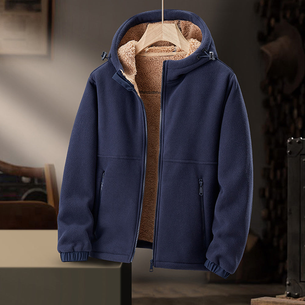 Men's Thermal Fleece Jacket For Outdoor Enthusiasts Warmth Comfort And Layering Versatility