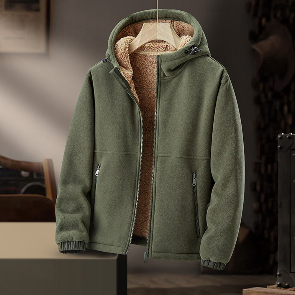 Men's Thermal Fleece Jacket For Outdoor Enthusiasts Warmth Comfort And Layering Versatility