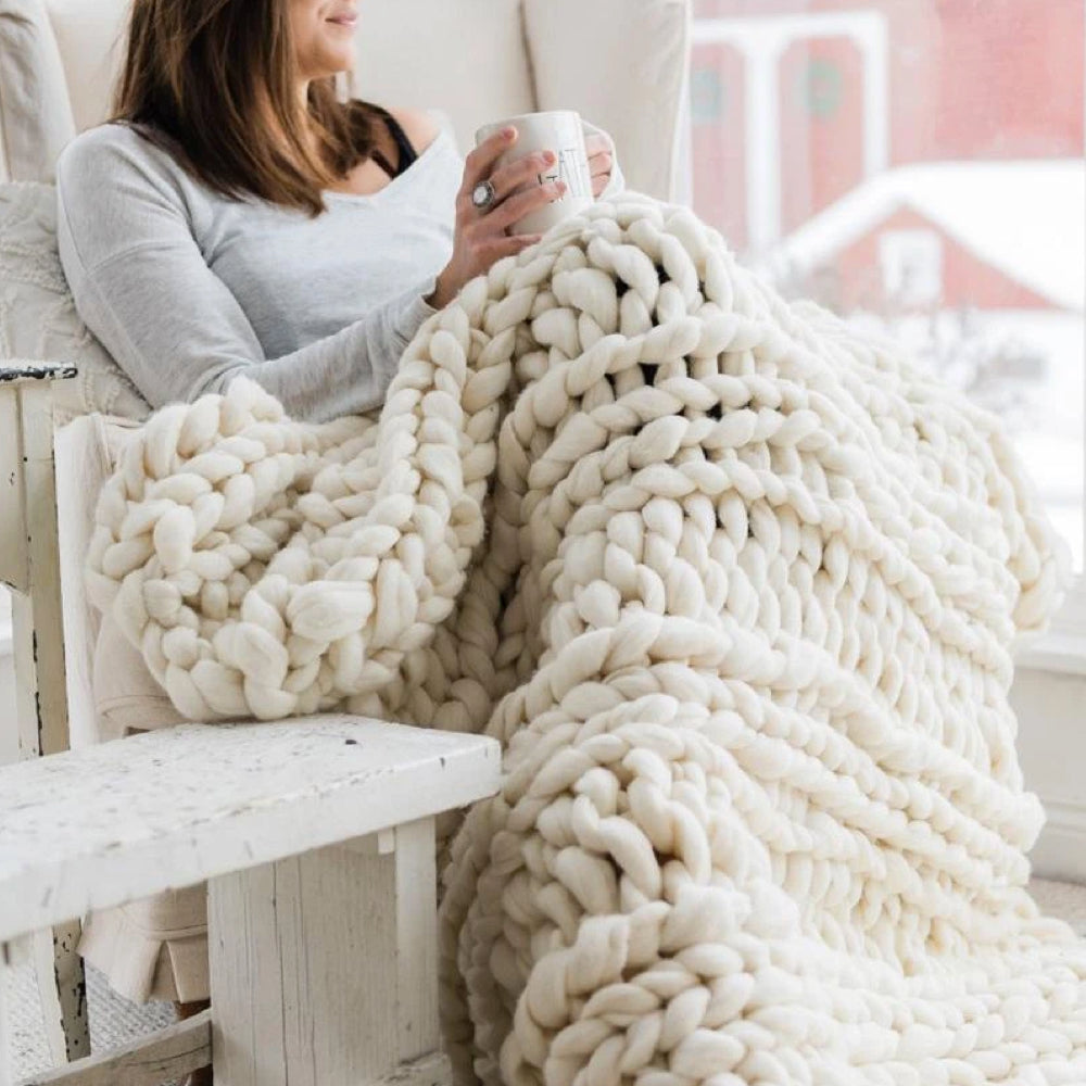 WinterWarm Wool Knitting Kit - Cozy and Comfortable